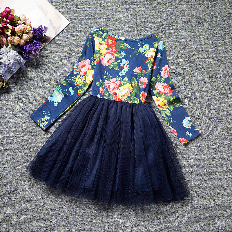 F68117-2 floral children s dress